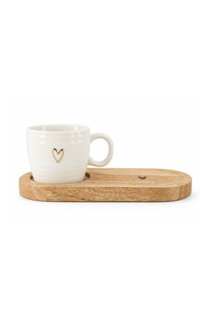Zusss serving tray wood hart