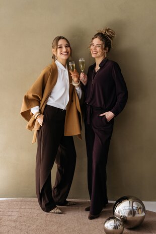 &amp;CO Broek Grace  Plum