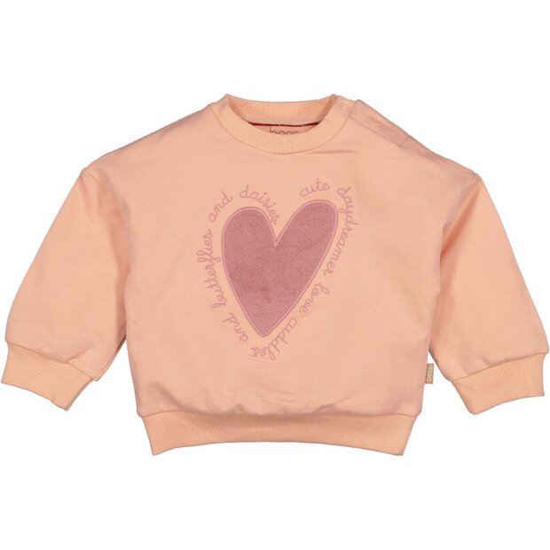 Bess Sweater Heart powder pink