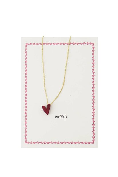 Zusss ansichtkaart ketting hartje 
