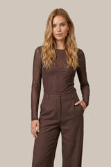 C&amp;S Tanea Top Mocha brown