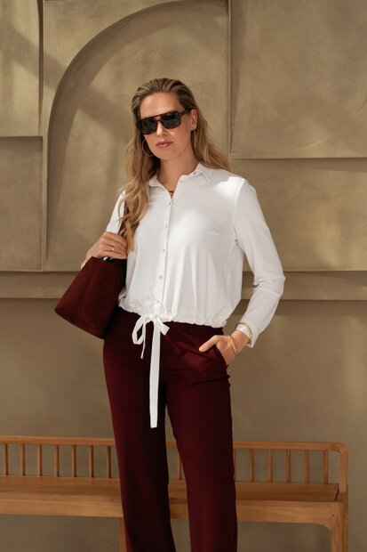 &amp;CO blouse Lotus off white