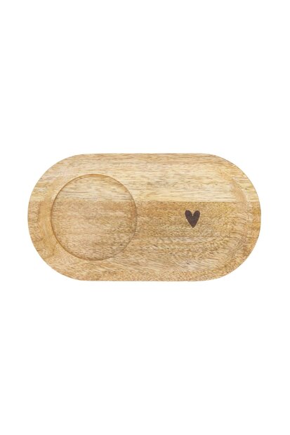 Zusss serving tray wood hart