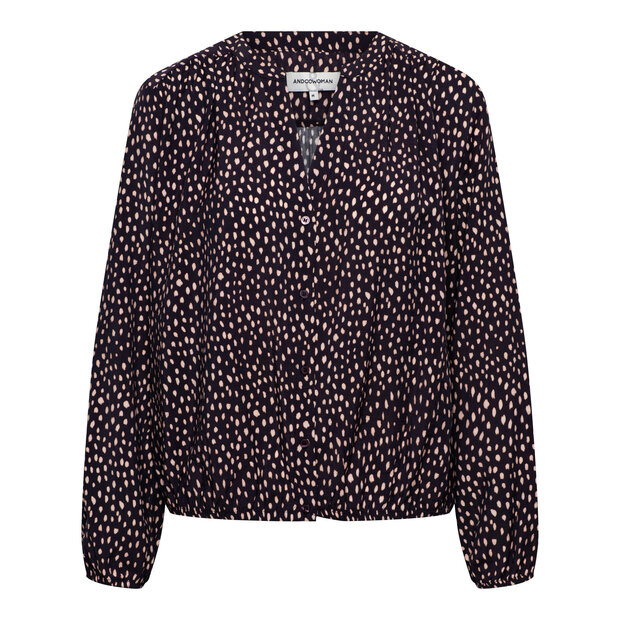 &amp;CO Adelle bambi blouse  plum
