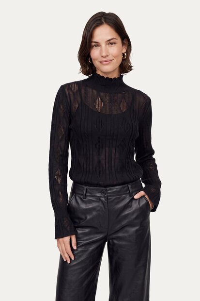 C&amp;S Taira top  zwart
