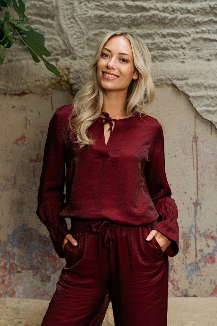 &amp;CO  Melina Blouse Aubergine
