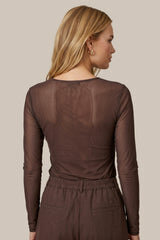 C&amp;S Tanea Top Mocha brown