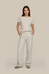 C&amp;S Penny pants light camel/color mix