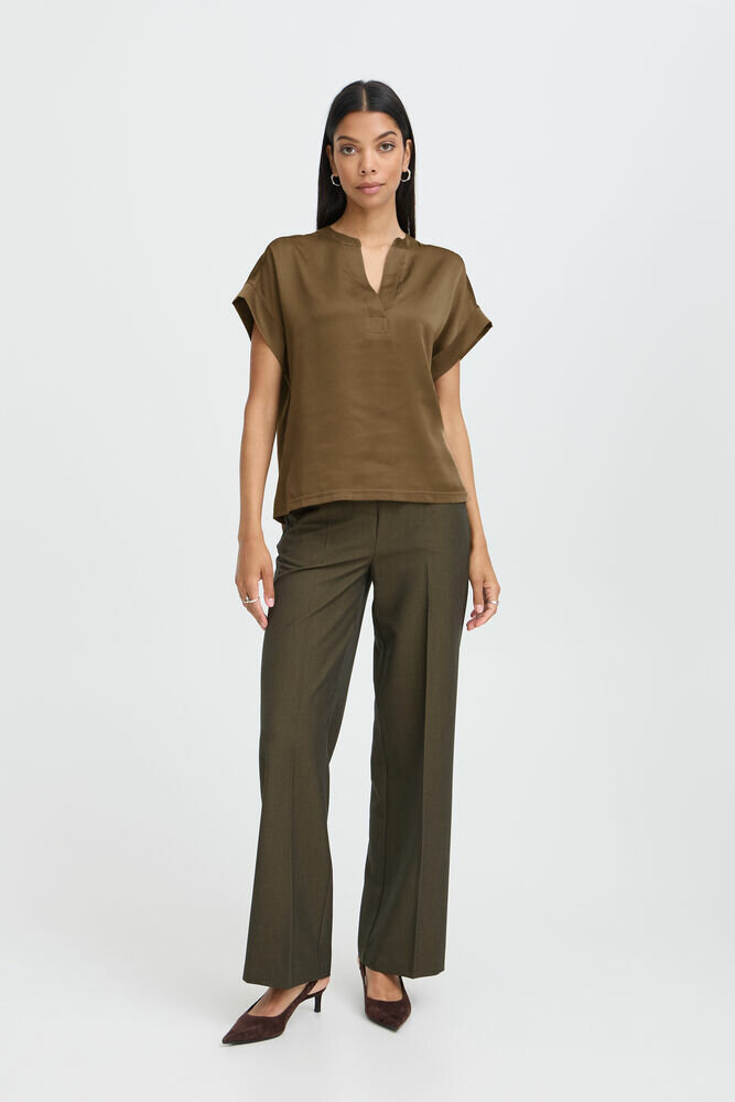 B.Young Selita v neck  sepia