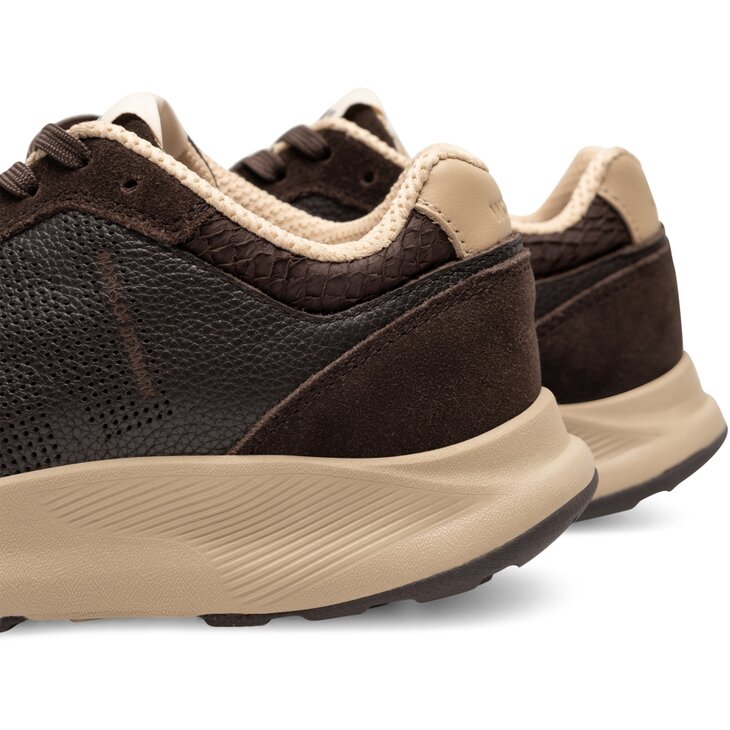 Woden Mathilde runner  leather chocolate
