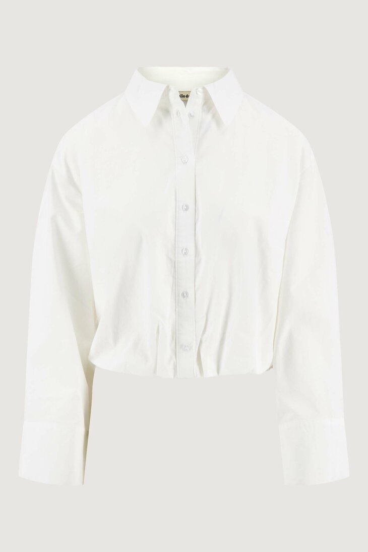 Zusss Balloon blouse long sleeve offwhite