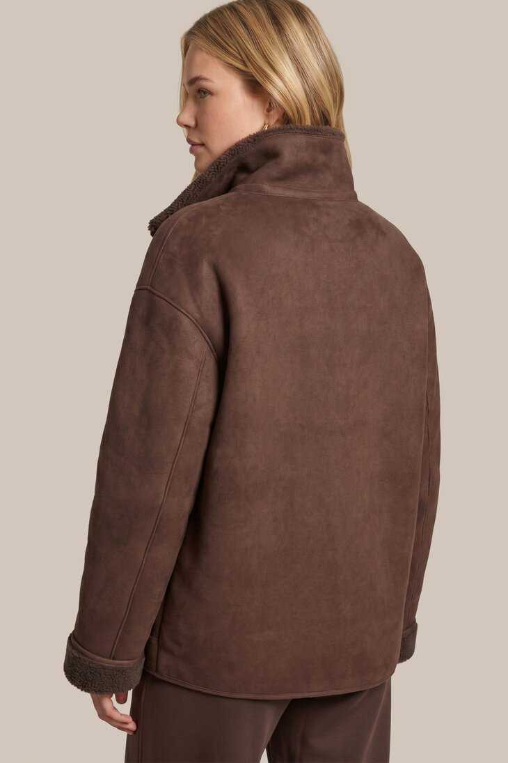 C&amp;S Omara coat mocha brown