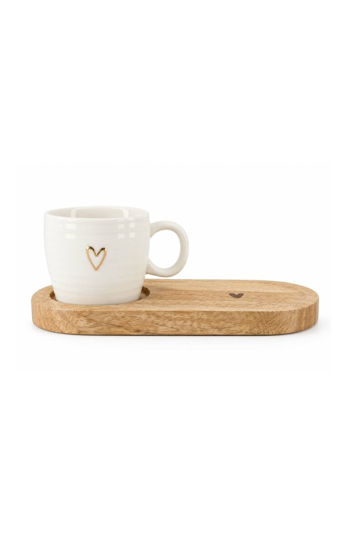 Zusss serving tray wood hart