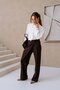 &amp;CO Gabriella pants dark chocolate