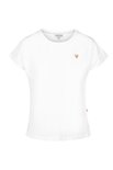 Basic t-shirt hartje wit
