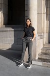 Basic t-shirt hartje zwart
