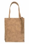 Basic shopper met kwast kaki