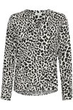 Vneck blouse birch mix
