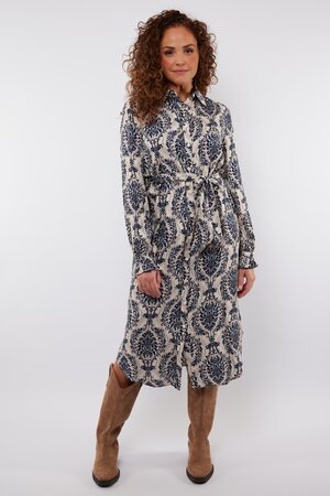 C&S Valor dress Navy blue/Off white