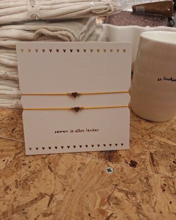 Zusss armbandjes hartje set van 2