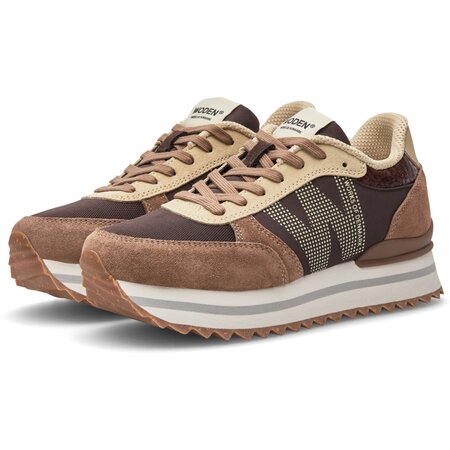 Woden Ronja plateau chocolate multi