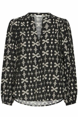 B.Young Gava blouse  zwart/wit