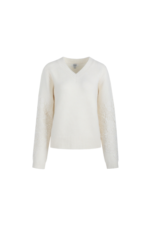 C&S Katja Knit pullover wol white