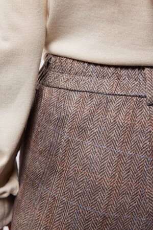 C&S Paola pants camel colour mix