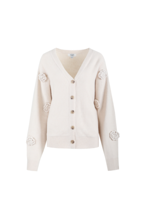 C&S Chloe knit cardgan zand