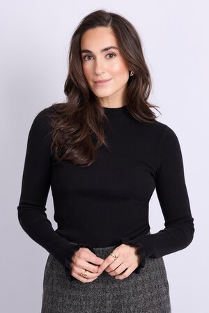 C&S Astrid knit pullover black