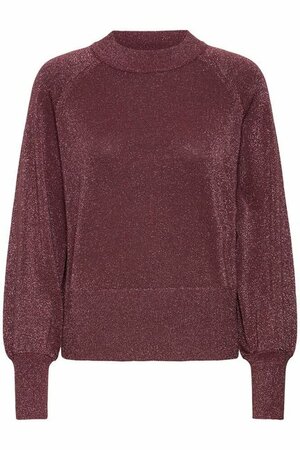 B.Young  Mobbe jumper rose met subtiele glitter