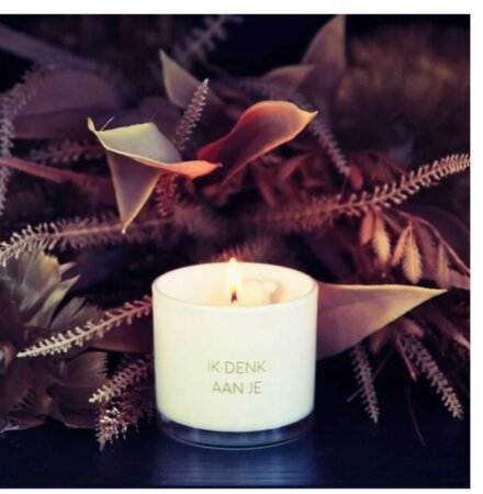 My Flame Sojageurkaars Ik denk aan je