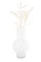 Glazen bolvaas 17x30cm wit