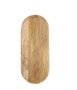 Zusss ovalen stylingbord hout 55x23x4 cm