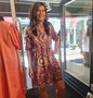 Azzurro jurk print lila