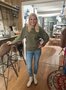 C&S June sweater gewassen groen
