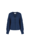 Zusss blouse lange mouw structuur  donkerblauw