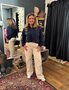 Zusss blouse lange mouw structuur  donkerblauw