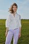 Zusss katoenen voile blouse offwhite