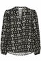 B.Young Gava blouse  zwart/wit