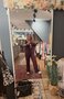 Broek  streep bordeaux